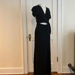 Reformation Cap Sleeve Wrap Maxi Dress
